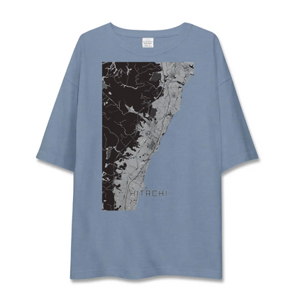 【日立（茨城県）】地図柄ビッグシルエットTシャツ