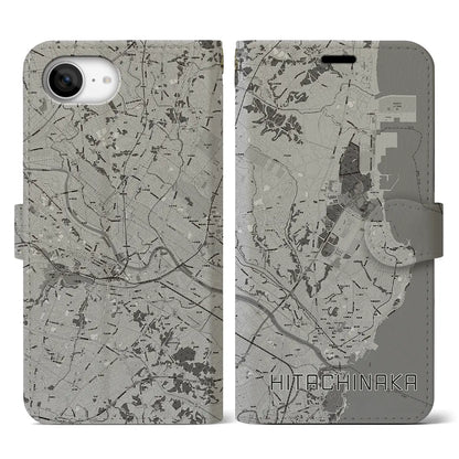 【ひたちなか（茨城県）】地図柄iPhoneケース（手帳タイプ）