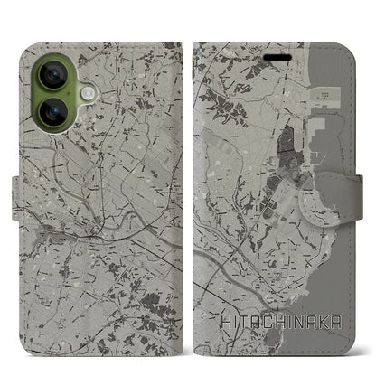 【ひたちなか（茨城県）】地図柄iPhoneケース（手帳タイプ）