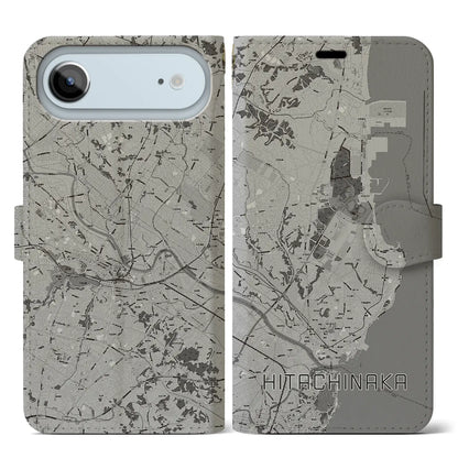 【ひたちなか（茨城県）】地図柄iPhoneケース（手帳タイプ）