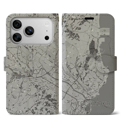 【ひたちなか（茨城県）】地図柄iPhoneケース（手帳タイプ）