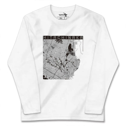 【ひたちなか（茨城県）】地図柄ロングスリーブTシャツ