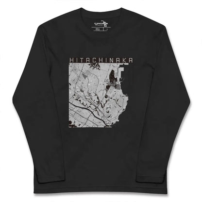 【ひたちなか（茨城県）】地図柄ロングスリーブTシャツ