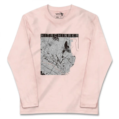 【ひたちなか（茨城県）】地図柄ロングスリーブTシャツ