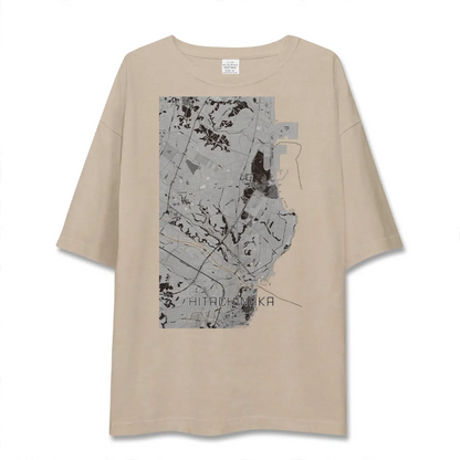 【ひたちなか（茨城県）】地図柄ビッグシルエットTシャツ