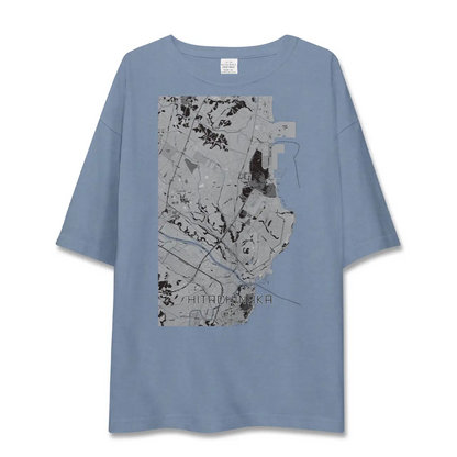 【ひたちなか（茨城県）】地図柄ビッグシルエットTシャツ
