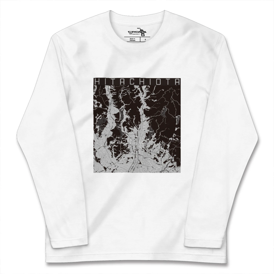 【常陸太田(茨城県)】地図柄ロングスリーブTシャツ