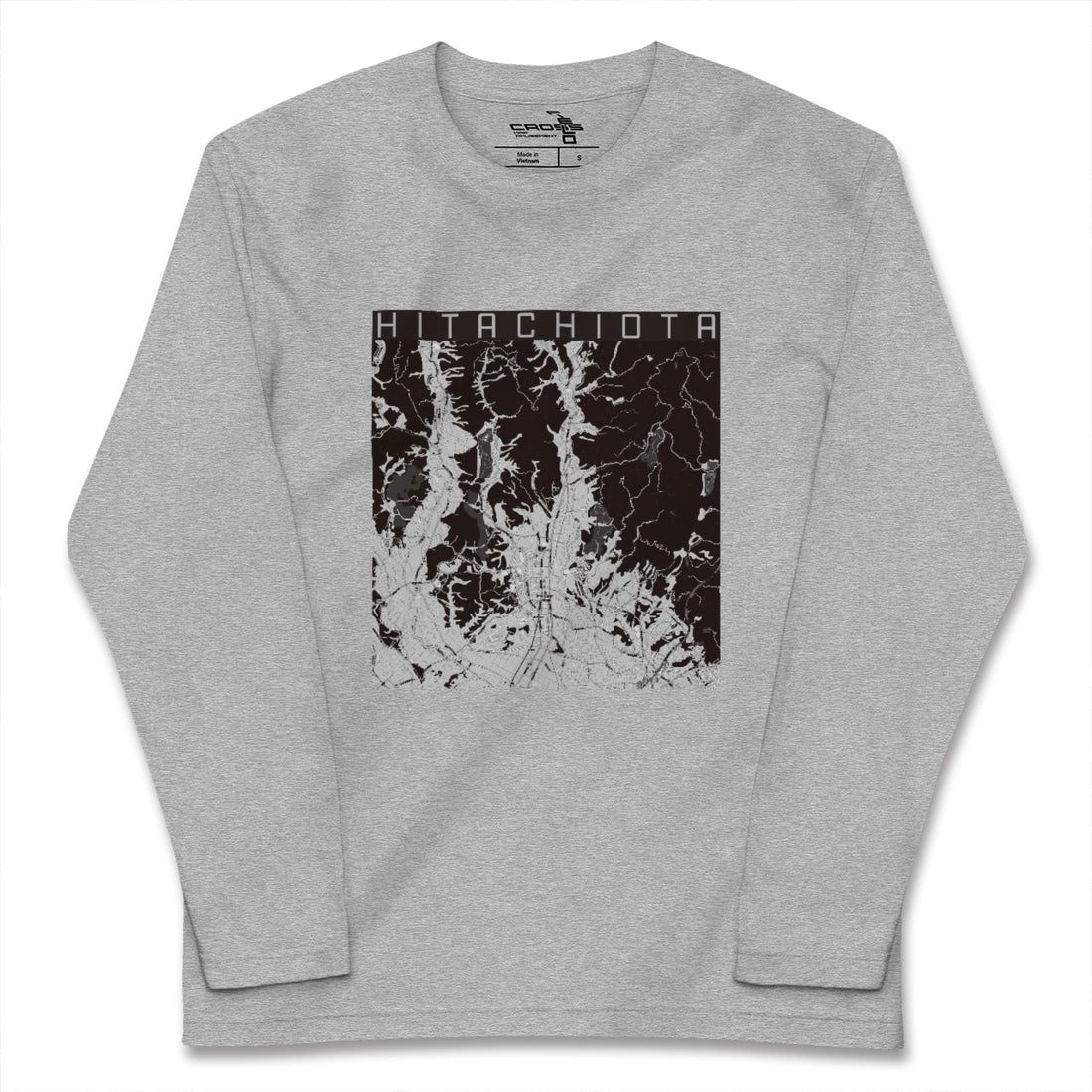 【常陸太田（茨城県）】地図柄ロングスリーブTシャツ