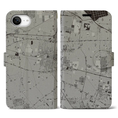 【一橋学園（東京都）】地図柄iPhoneケース（手帳タイプ）