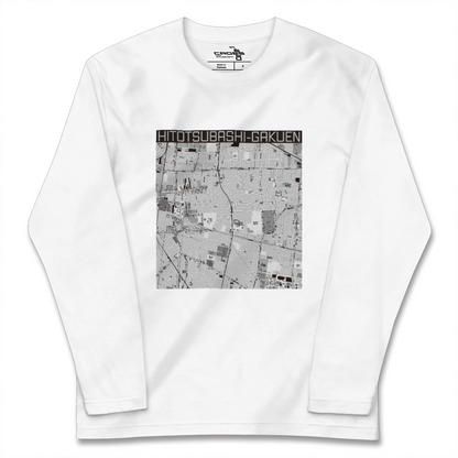 【一橋学園（東京都）】地図柄ロングスリーブTシャツ
