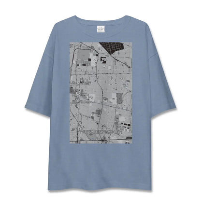 【一橋学園（東京都）】地図柄ビッグシルエットTシャツ