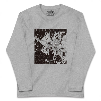 【人吉（熊本県）】地図柄ロングスリーブTシャツ