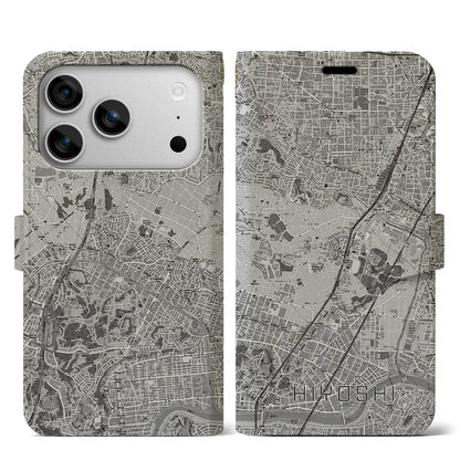 【日吉（神奈川県）】地図柄iPhoneケース（手帳タイプ）