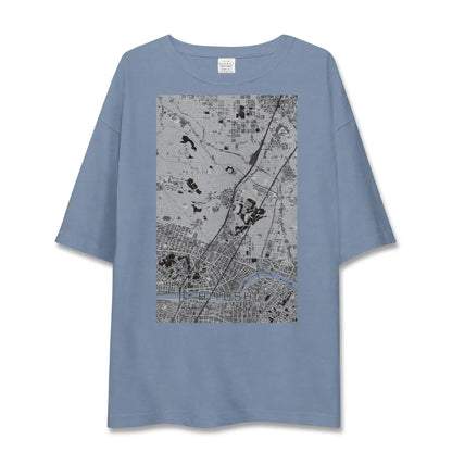 【日吉（神奈川県）】地図柄ビッグシルエットTシャツ