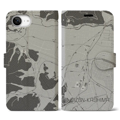 【肥前鹿島（佐賀県）】地図柄iPhoneケース（手帳タイプ）