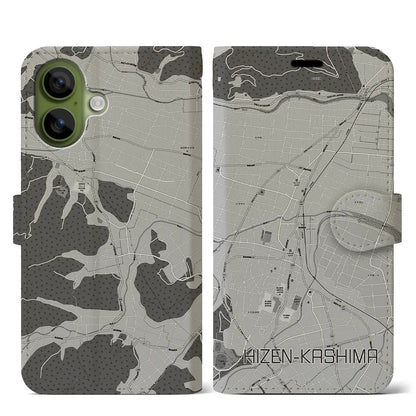 【肥前鹿島（佐賀県）】地図柄iPhoneケース（手帳タイプ）