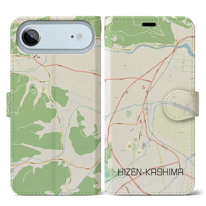 【肥前鹿島（佐賀県）】地図柄iPhoneケース（手帳タイプ）