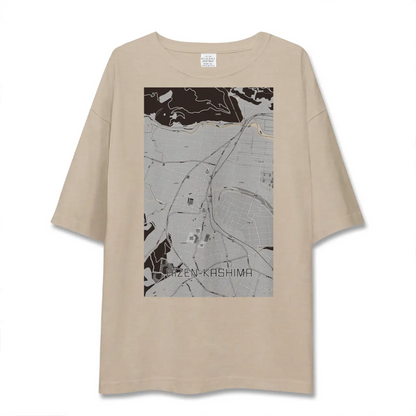 【肥前鹿島（佐賀県）】地図柄ビッグシルエットTシャツ