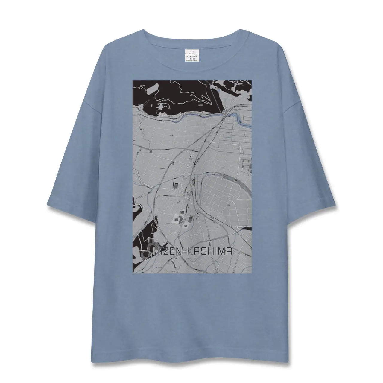 【肥前鹿島（佐賀県）】地図柄ビッグシルエットTシャツ