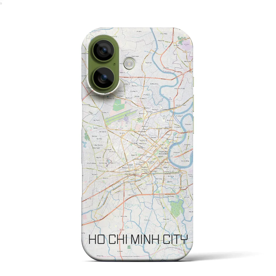 【ホーチミン（ベトナム）】地図柄iPhoneケース（バックカバータイプ）ブラック・iPhone 17 Pro Max 用