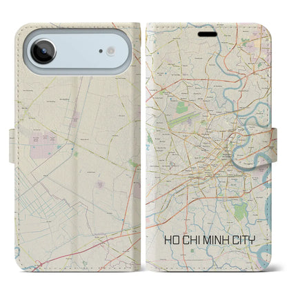 【ホーチミン（ベトナム）】地図柄iPhoneケース（手帳タイプ）