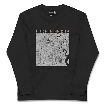 【ホーチミン（ベトナム）】地図柄ロングスリーブTシャツ