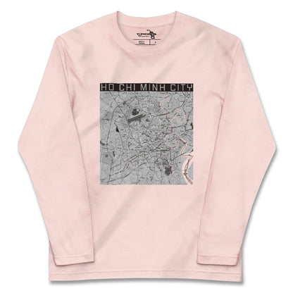 【ホーチミン（ベトナム）】地図柄ロングスリーブTシャツ