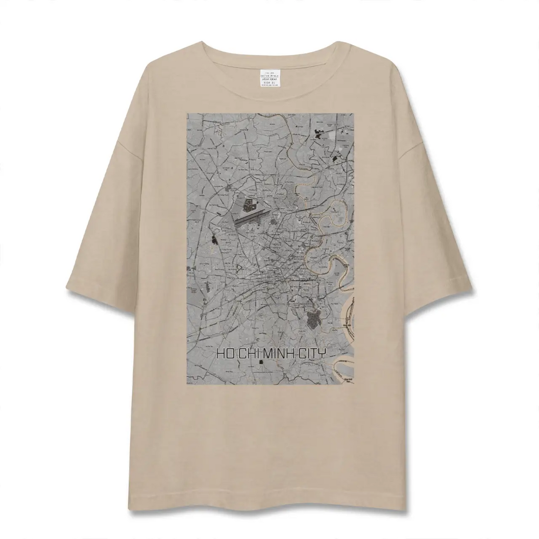 【ホーチミン(ベトナム)】地図柄ビッグシルエットTシャツ