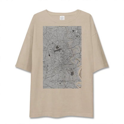 【ホーチミン（ベトナム）】地図柄ビッグシルエットTシャツ