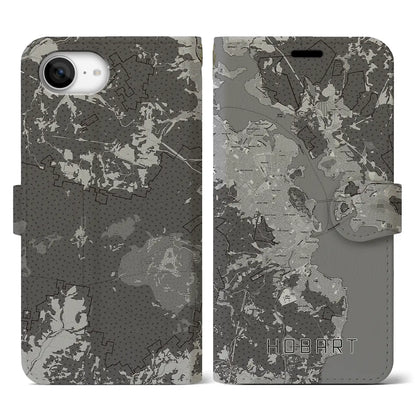 【ホバート（オーストラリア）】地図柄iPhoneケース（手帳タイプ）