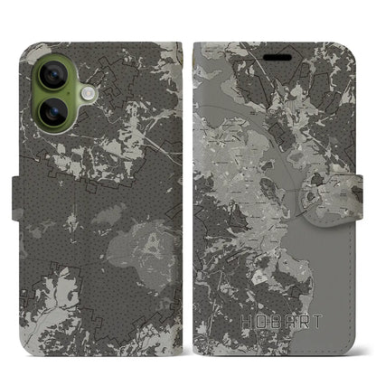 【ホバート（オーストラリア）】地図柄iPhoneケース（手帳タイプ）