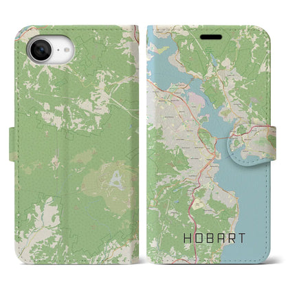 【ホバート（オーストラリア）】地図柄iPhoneケース（手帳タイプ）