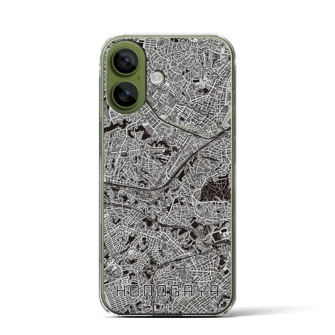 【保土ケ谷（神奈川県）】地図柄iPhoneケース（クリアタイプ）