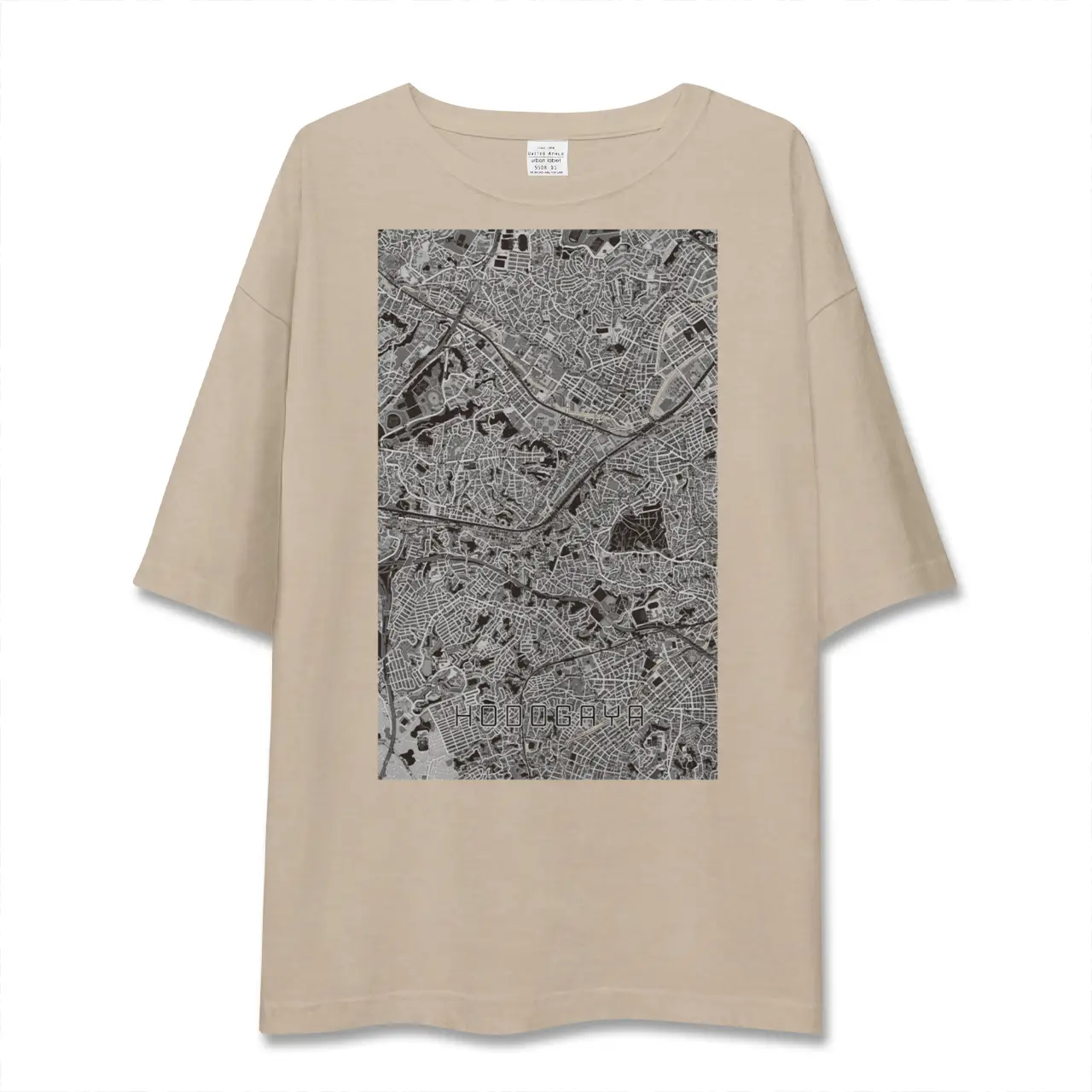 【保土ケ谷（神奈川県）】地図柄ビッグシルエットTシャツ