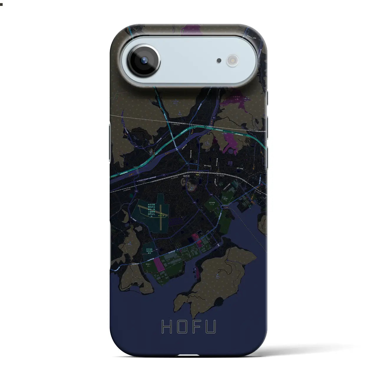 【防府（山口県）】地図柄iPhoneケース（バックカバータイプ）