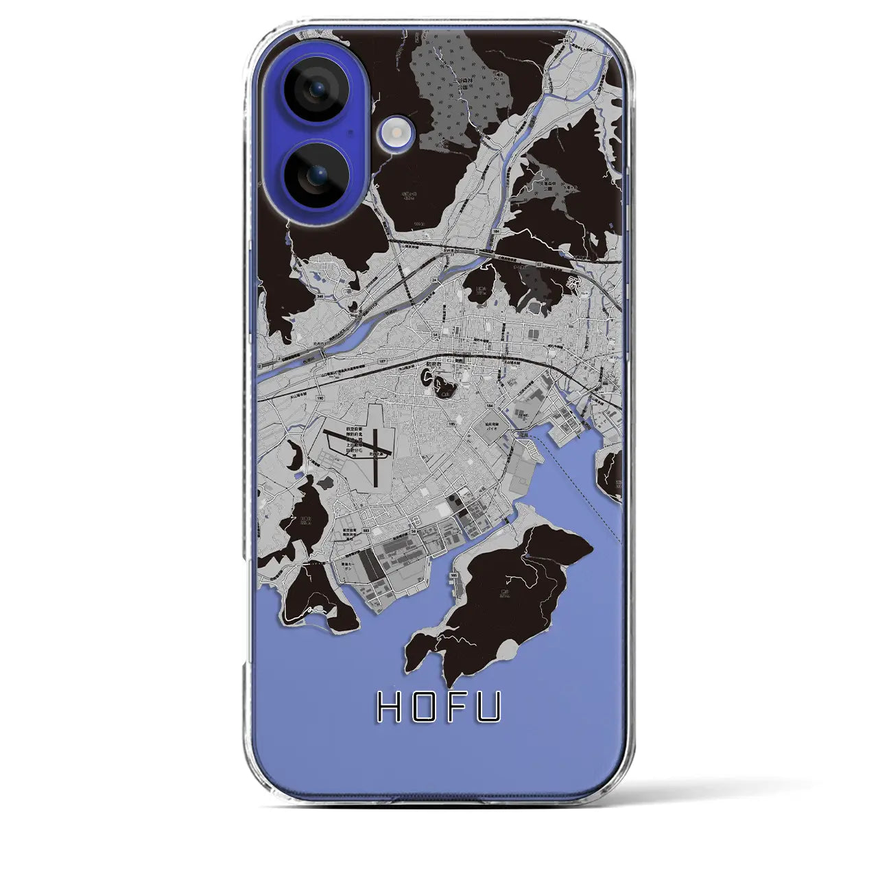 【防府（山口県）】地図柄iPhoneケース（クリアタイプ）