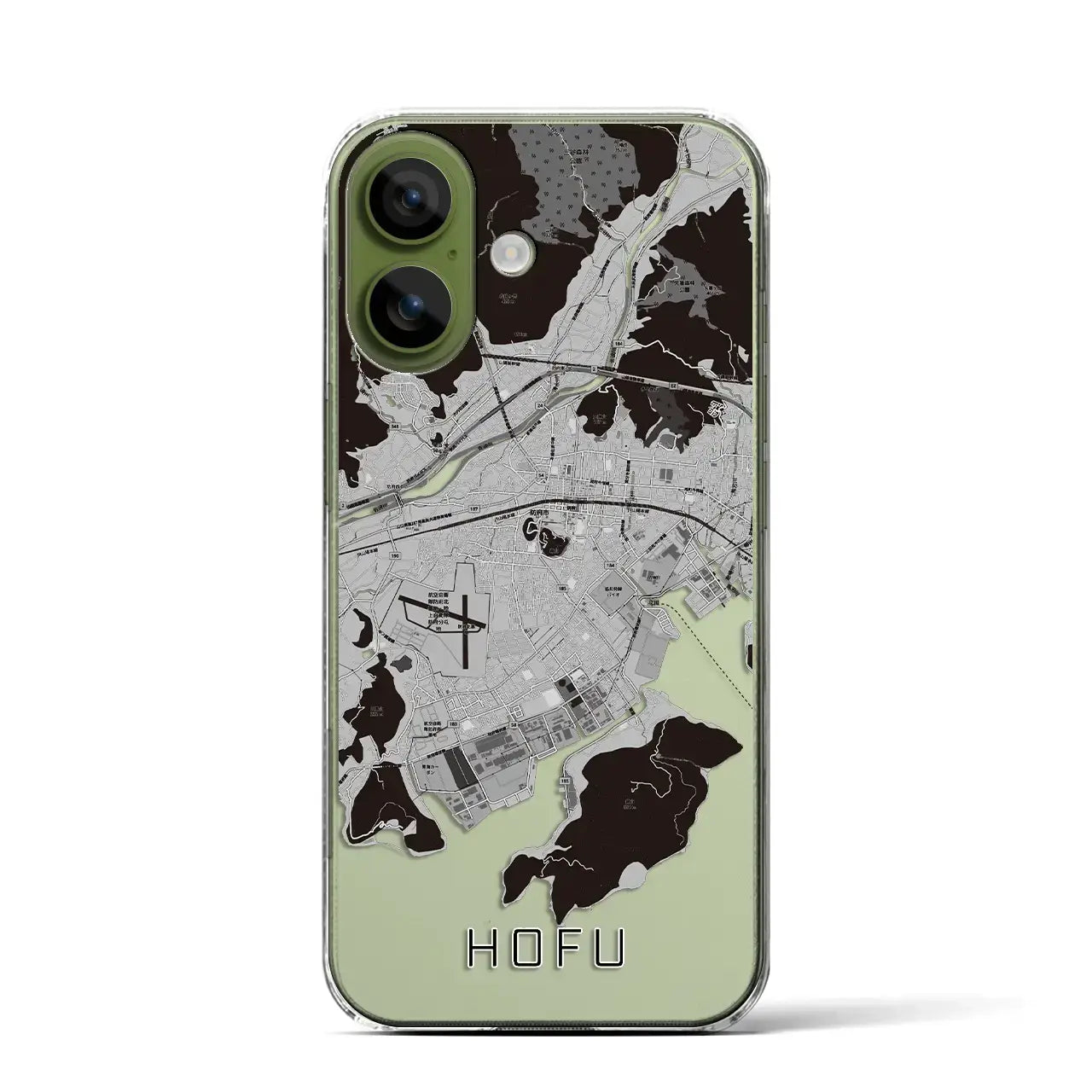 【防府（山口県）】地図柄iPhoneケース（クリアタイプ）
