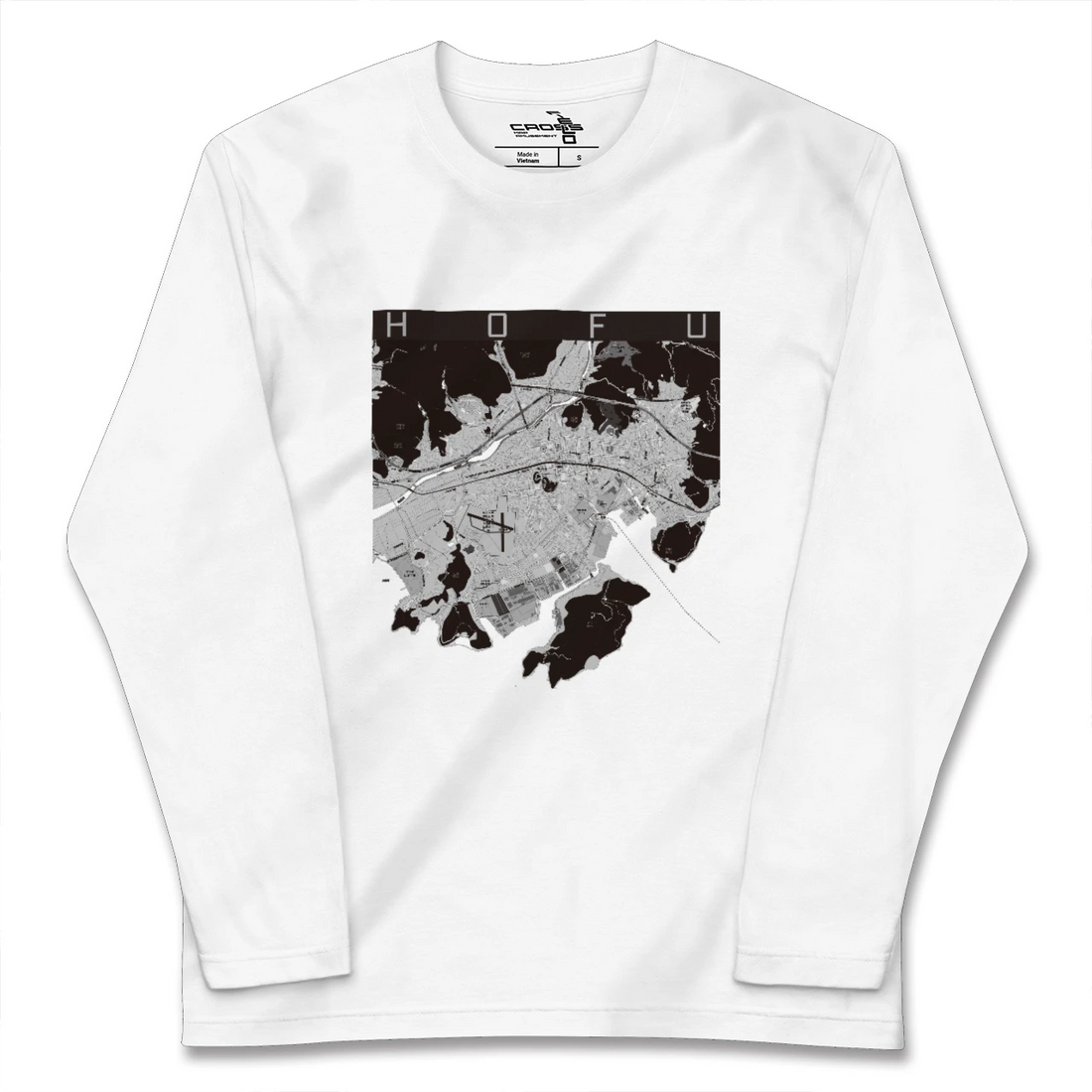【防府（山口県）】地図柄ロングスリーブTシャツ