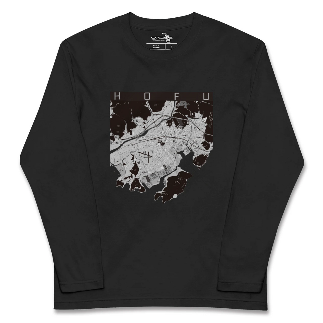 【防府（山口県）】地図柄ロングスリーブTシャツ