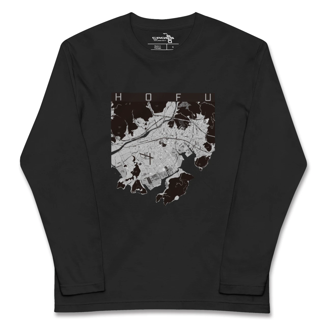 【防府（山口県）】地図柄ロングスリーブTシャツ