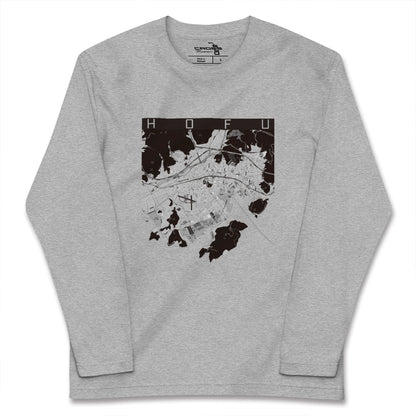 【防府（山口県）】地図柄ロングスリーブTシャツ