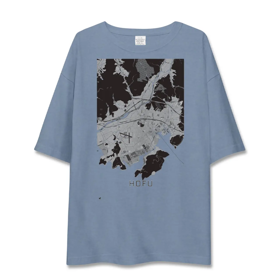 【防府（山口県）】地図柄ビッグシルエットTシャツ