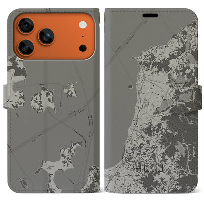 【北条（愛媛県）】地図柄iPhoneケース（手帳タイプ）