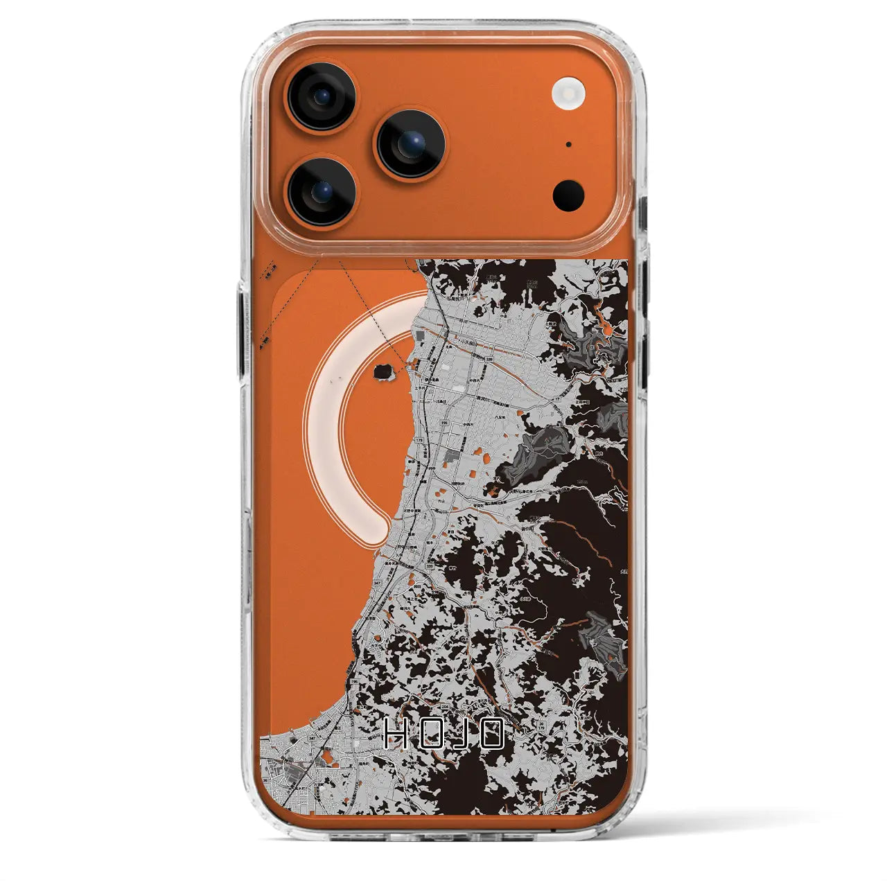 【北条（愛媛県）】地図柄iPhoneケース（MagSafeタイプ）