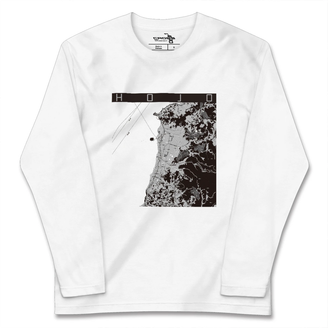 【北条(愛媛県)】地図柄ロングスリーブTシャツ