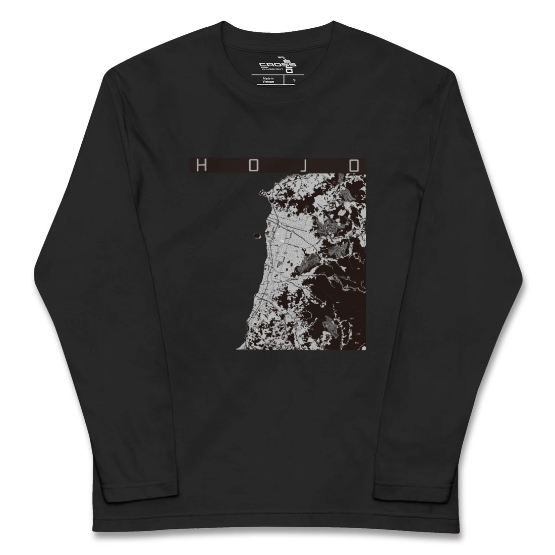【北条（愛媛県）】地図柄ロングスリーブTシャツ