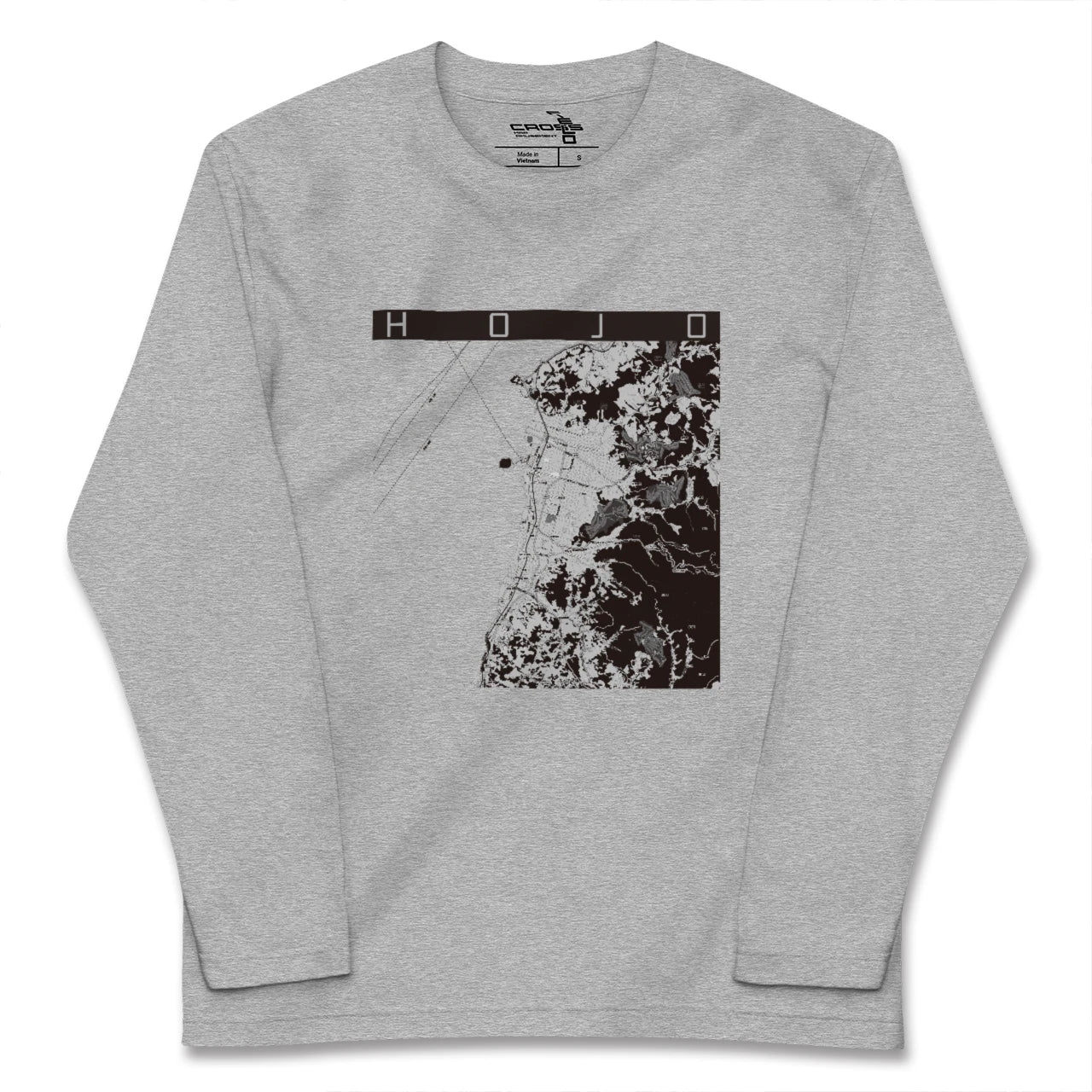 【北条（愛媛県）】地図柄ロングスリーブTシャツ
