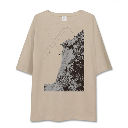 【北条（愛媛県）】地図柄ビッグシルエットTシャツ