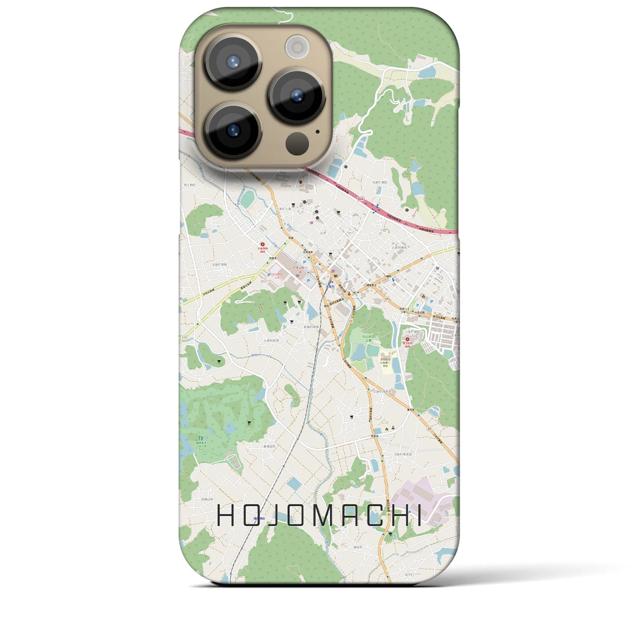 【北条町（兵庫県）】地図柄iPhoneケース（バックカバータイプ）