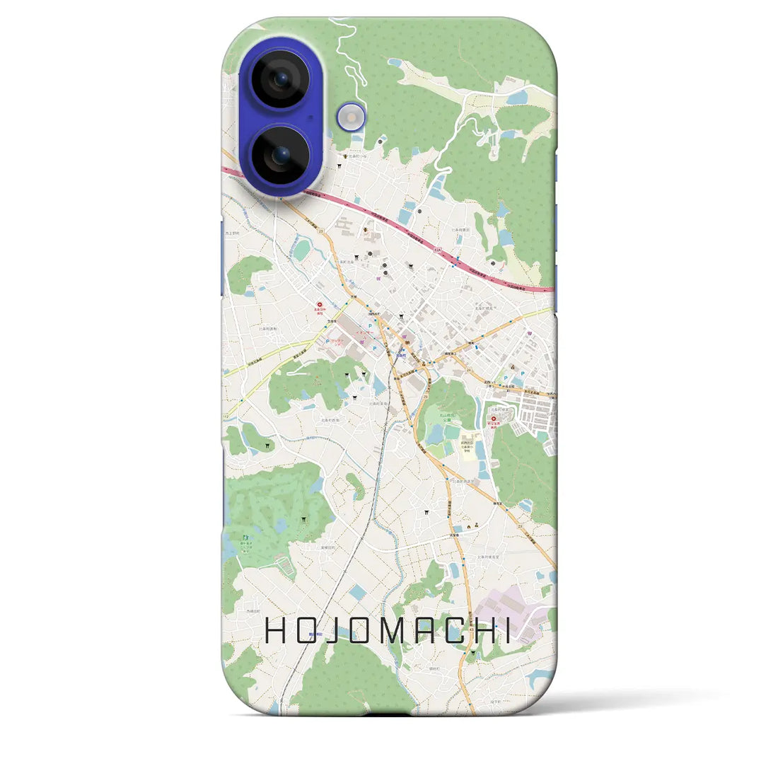 【北条町(兵庫県)】地図柄iPhoneケース(バックカバータイプ)ナチュラル・iPhone 16 Pro Max 用